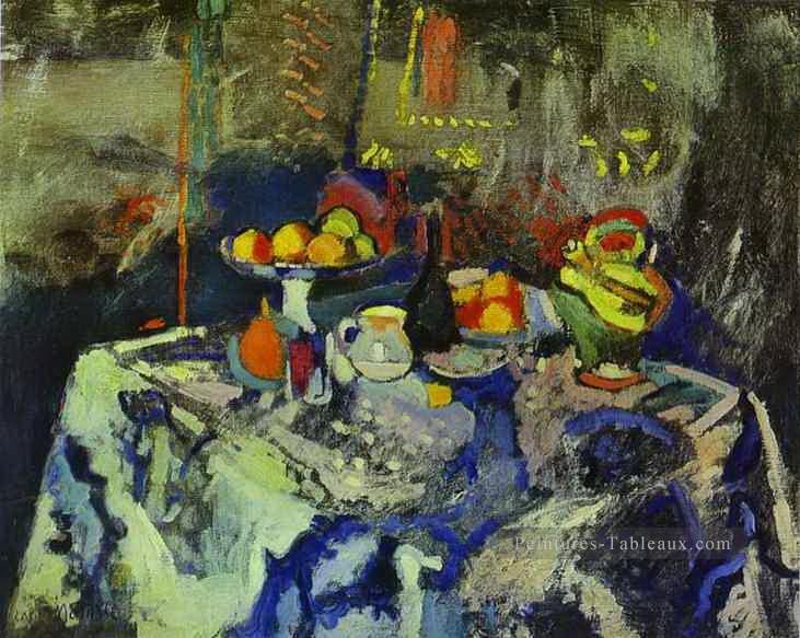 Nature morte avec vase Bouteille et Fruits Henri Matisse impressionniste Peintures à l'huile
